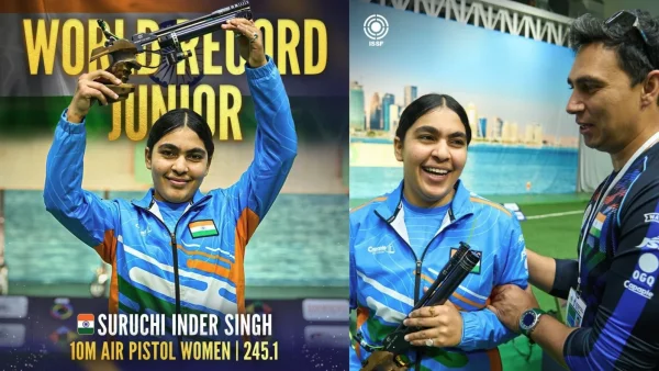 New junior record alert Suruchi Singh breaks Manu Bhaker mark, Sainyam second in 10m air pistol