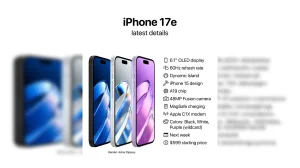 iPhone 17e Launch: Affordable Model Next Week