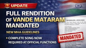MHA Mandates Standing for Vande Mataram