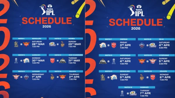BCCI Unveils IPL 2026 Second Phase Schedule: Dates and Venues Announced