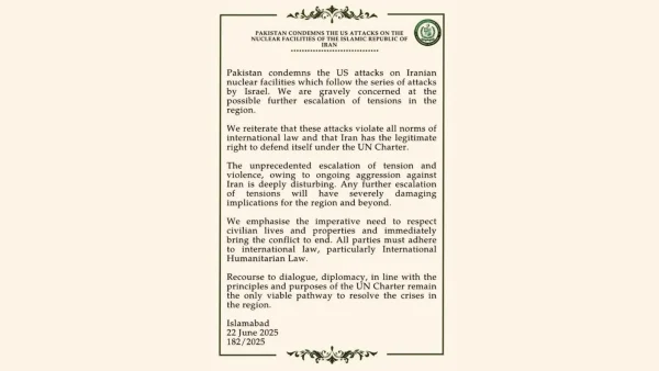 Pakistan condemns US-Israel strikes on Iran, calls for diplomacy