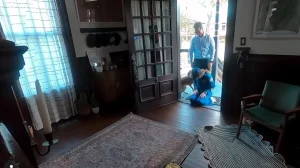 Astronaut Koch Reunites with Dog After Moon Voyage