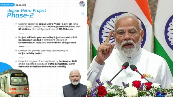 Union Cabinet Approves Rs 13,038-Crore Jaipur Metro Phase 2 Expansion