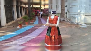 Students Deploy Robot for Voter Awareness in Coimbatore