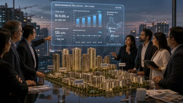 India’s Housing Market Sees 16% Value Surge in FY26 Amid Flat Sales Units