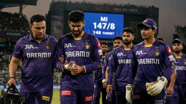 KKR’s Playoff Hopes in Jeopardy as Raghuvanshi Exits with Injury in Crucial IPL Clash