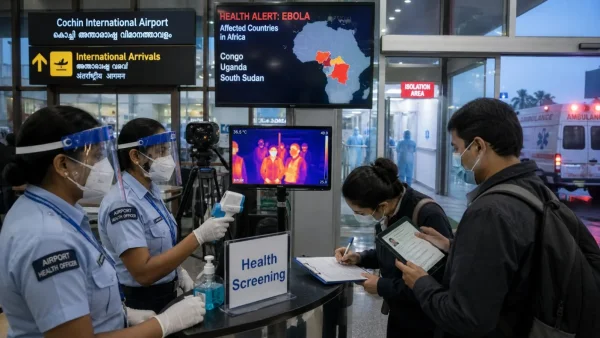 Ebola Alert at Kochi Airport: 24×7 Screening and 21-Day Travel History Checks