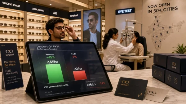 Lenskart Q4: Profit Drops 7% to Rs 204 Crore; Revenue Surges 45% to Rs 2,518 Crore