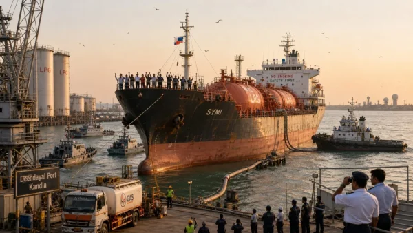Marshall Islands-flagged LPG Tanker Symi Reaches Kandla Port Amid Hormuz Tensions