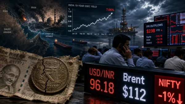 Rupee Hits Record Low of 96.18 as Oil Prices Surge and Iran War Escalates