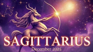 Sagittarius December 2025 Horoscope: Work wins, love warms