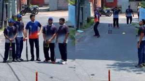 Sourav Ganguly Smashes 132 in Gully Cricket