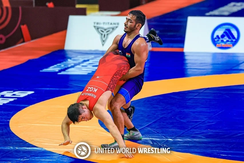 Suraj and Sagar Lead India to Five Medals in Greco-Roman Wrestling
