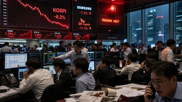 South Korea&rsquo;s Kospi Plummets 8.2% Amid AI Chip Cycle Volatility and Foreign Selloff