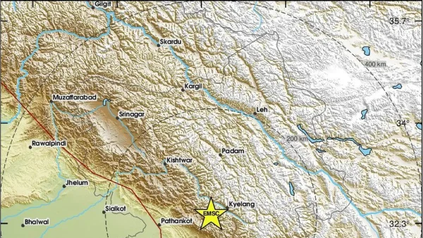 Himachal Pradesh Earthquake: 5.0 Magnitude Shakes Chamba, No Major Damage Reported
