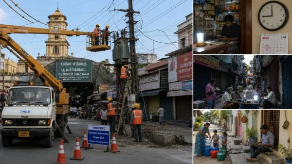 Chennai Faces Power Cuts for Maintenance: Key Areas and Timings Detailed