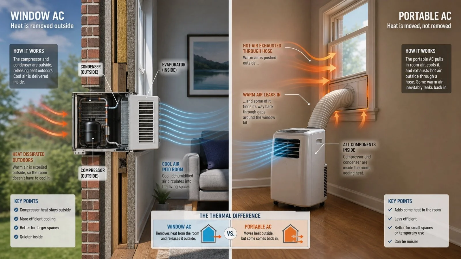 Decoding AC Choices: Window vs Portable for Optimal Cooling