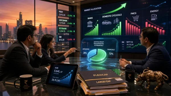 India’s Flexicap and Large-Cap Funds Shift Focus to Banks and Domestic Cyclicals