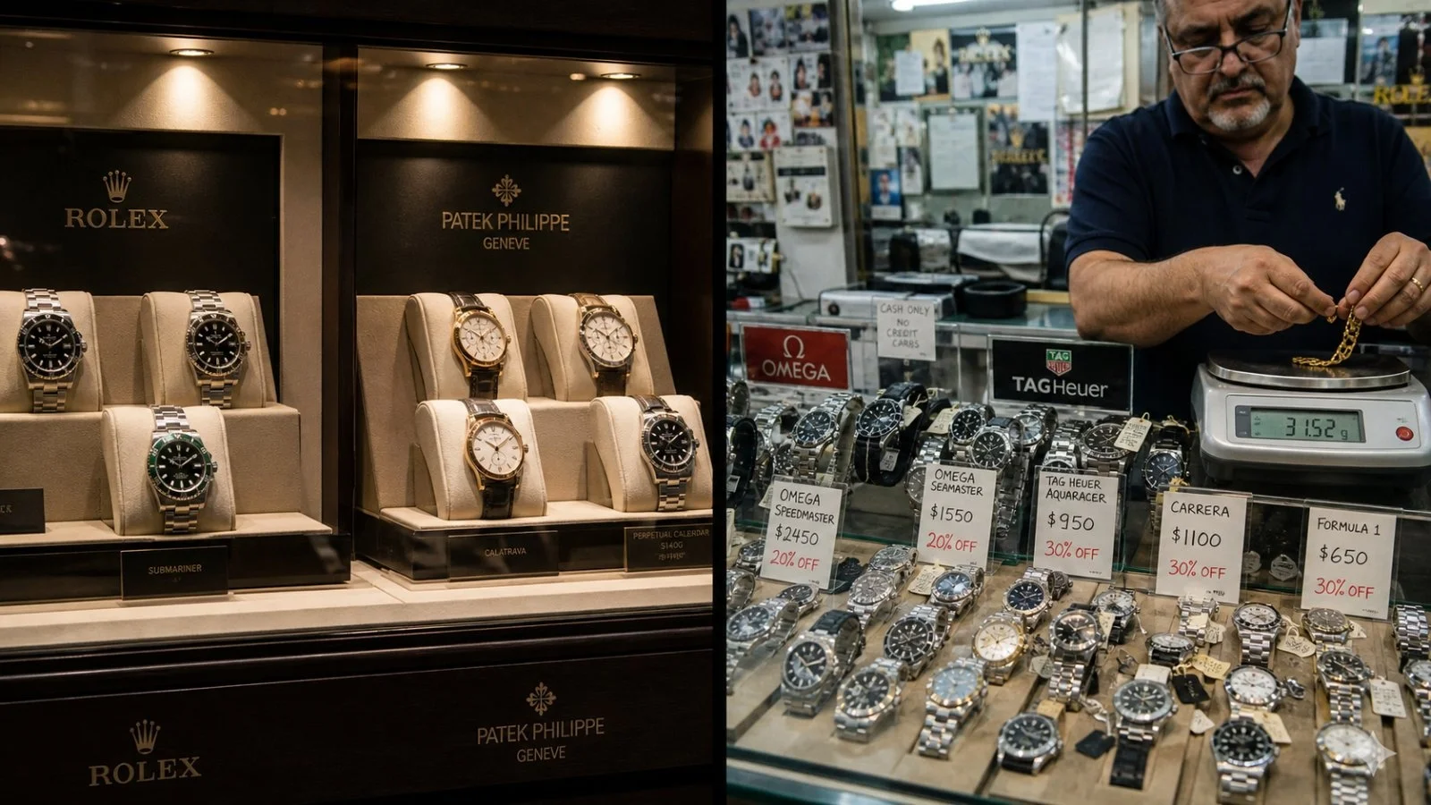 Gold's Value Surpasses Resale in Watch Market