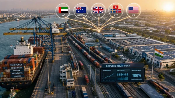 India’s $1 Trillion Export Vision: FTAs and Electronics Lead the Charge by 2030
