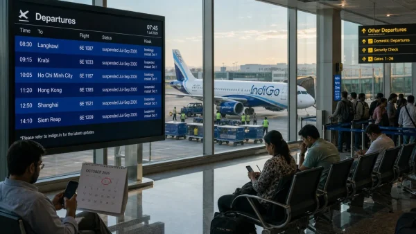 IndiGo to Temporarily Halt Flights to Six Destinations from July to September 2026