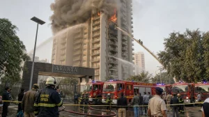 Noida High-Rise Fire Prompts Swift Emergency Response