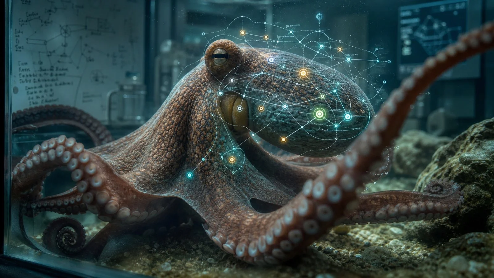 Octopuses' Mirror Use Challenges Invertebrate Intelligence Views
