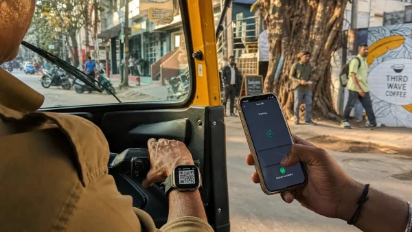 Bengaluru Auto Ride Highlights UPI’s Role in Fast, Invisible Payments with Smartwatch QR