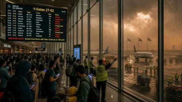 Delhi Airport Faces Chaos as Dust Storm and Rain Disrupt Flights on 13 June 2026