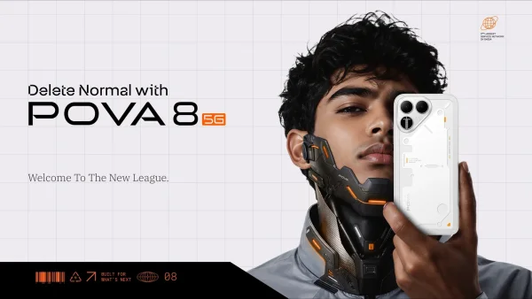 Tecno Pova 8 5G: Power, Style, and Endurance with 8,000mAh Battery and 50MP Camera