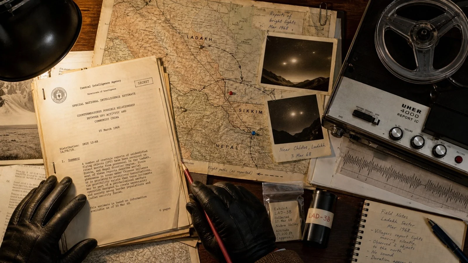 Unusual 1968 UFO Sightings in Ladakh, Sikkim, and Nepal