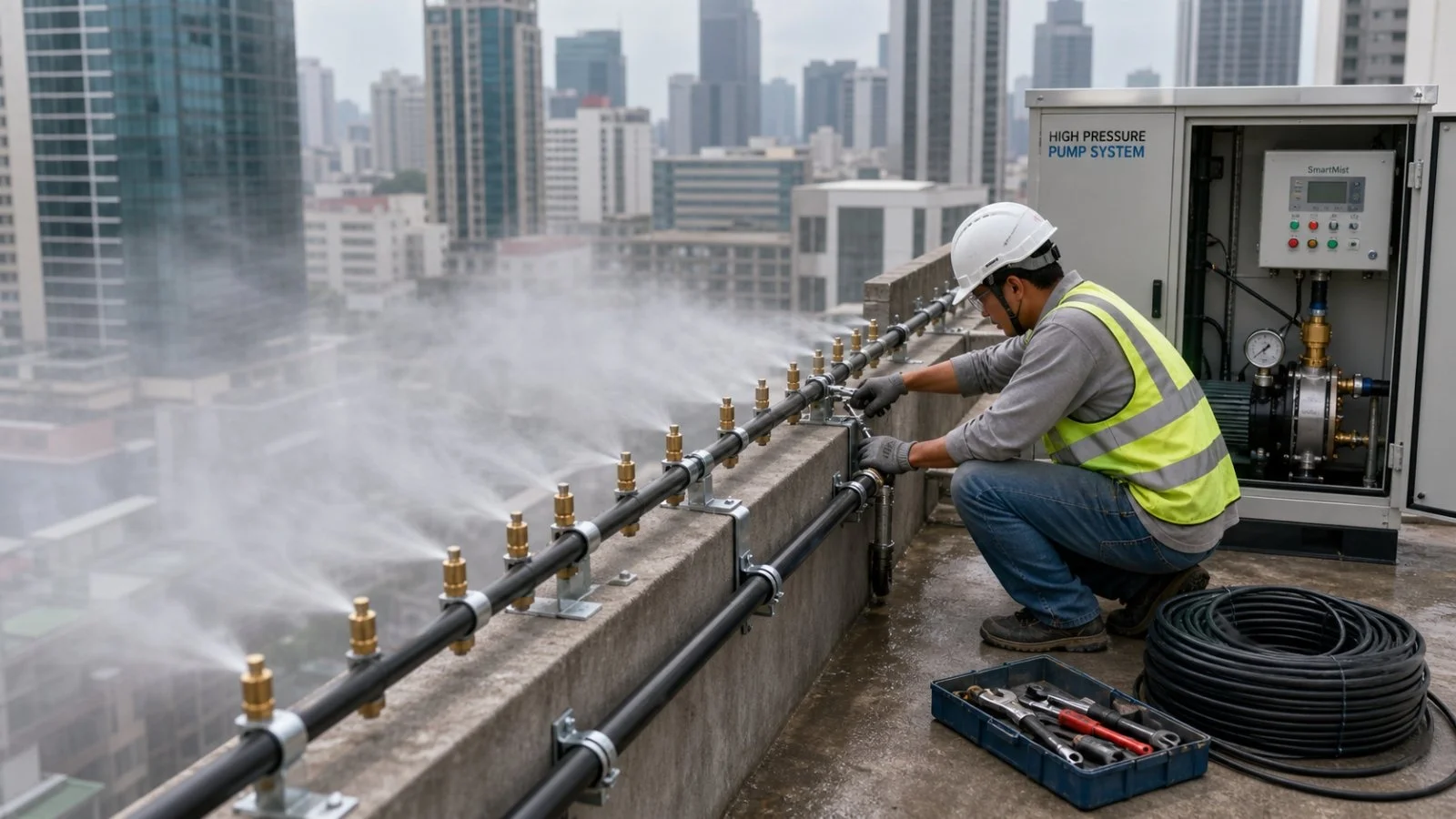 China's Rooftop 'Rain' Cooling System Explained