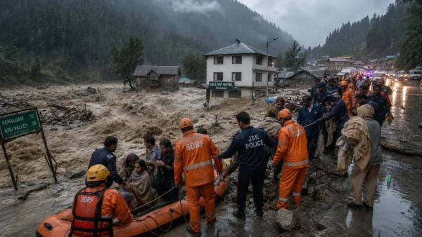 Flash Floods in Pahalgam: Urgent Evacuations and Ongoing Rescue Efforts Amid Heavy Rain