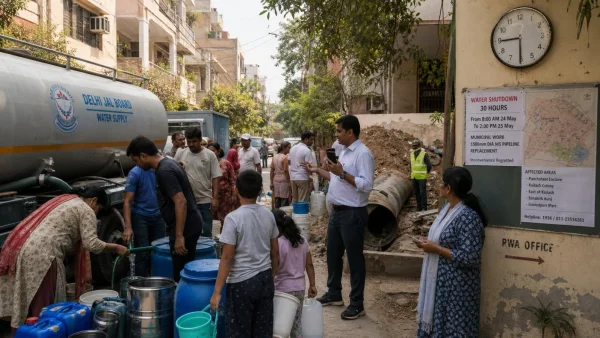Delhi’s 30-Hour Water Supply Disruption: Key Areas and Preparation Tips