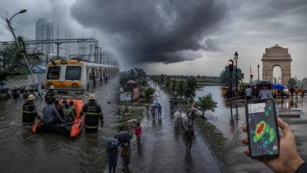 Monsoon Surge Drenches India: Mumbai Faces Red Alert, Delhi Cools Down, Uttar Pradesh Awaits Rain
