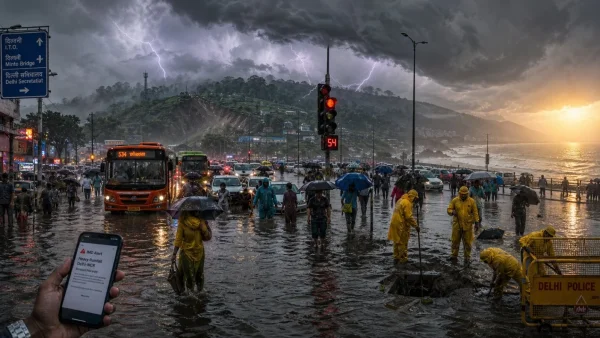 IMD Issues Heavy Rain Alert for Delhi, UP Amid Monsoon Surge, Heatwave in Andhra Pradesh