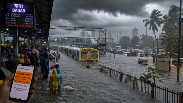 Mumbai Faces Heavy Rain as Bay of Bengal System Strengthens Monsoon Impact