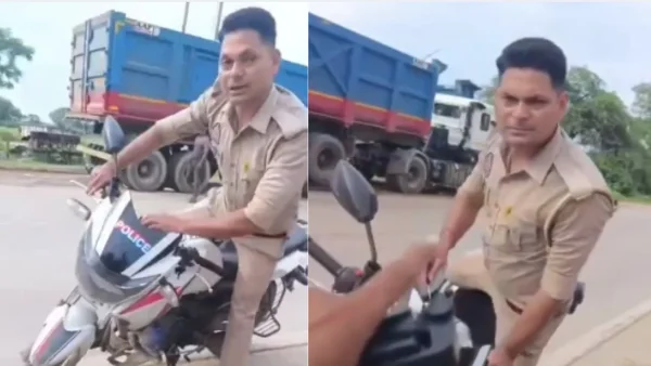 Helmet Rules for Citizens, Exceptions for Police? Viral Video Sparks Debate on Equal Enforcement