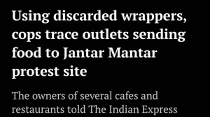 Food Wrappers and Surveillance: A New Debate