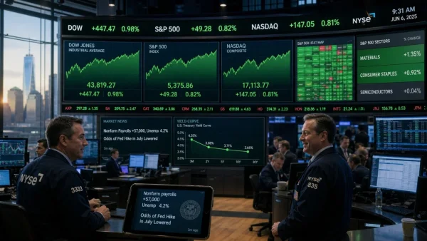 US Stocks Rise as June Jobs Data Eases Fed Rate Hike Concerns, Broadening Market Gains