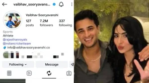 Vaibhav's Instagram Goof Amid Cricketing Ascent