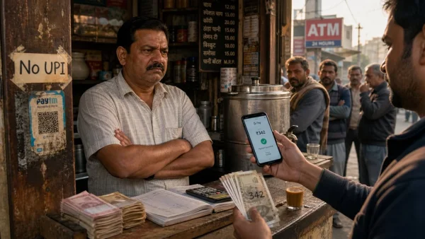 ₹342, No QR Code: Is India’s UPI Revolution Facing a Cash Comeback?