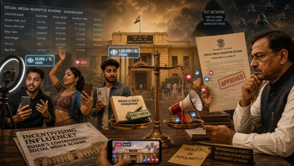 ₹10,000 for Every 1 Lakh Views? Bihar&rsquo;s New Social-Media Push Sparks a Debate Over Government Promotion