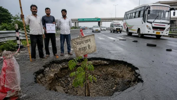 &ldquo;Plant a Tree, Not Repair a Pothole&rdquo;: Delhi&ndash;Dehradun Expressway Damage Near Chutmalpur Sparks Outrage