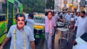 Gadkari Masks and E20 Protest: A Theatrical Message