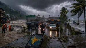 Monsoon Brings Heavy Rain and Flood Alerts in India