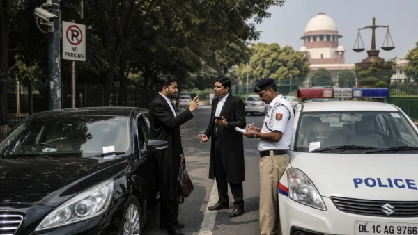 Lawyers&rsquo; Car Challaned, Police Vehicle Challaned in Return: Viral Incident Sparks Debate Over Equality Before Law
