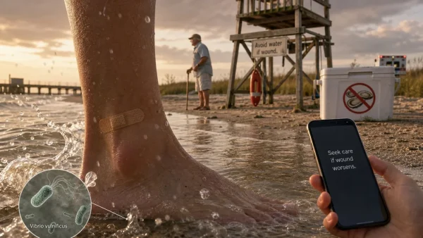 Louisiana Warns Beachgoers of Vibrio Infections: Seawater and Open Wounds Risk
