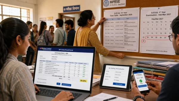 MPBSE D.El.Ed. 2026 Results Announced: 83.33% Pass Rate