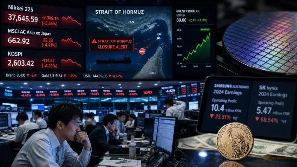 Asian Markets React to Oil Spike and Inflation Fears Amid Hormuz Tensions